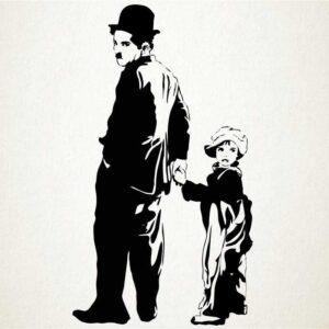 Chaplin y chico Chaplin y chico