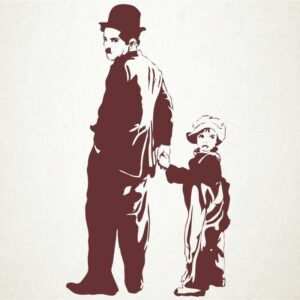 Chaplin y chico Chaplin y chico