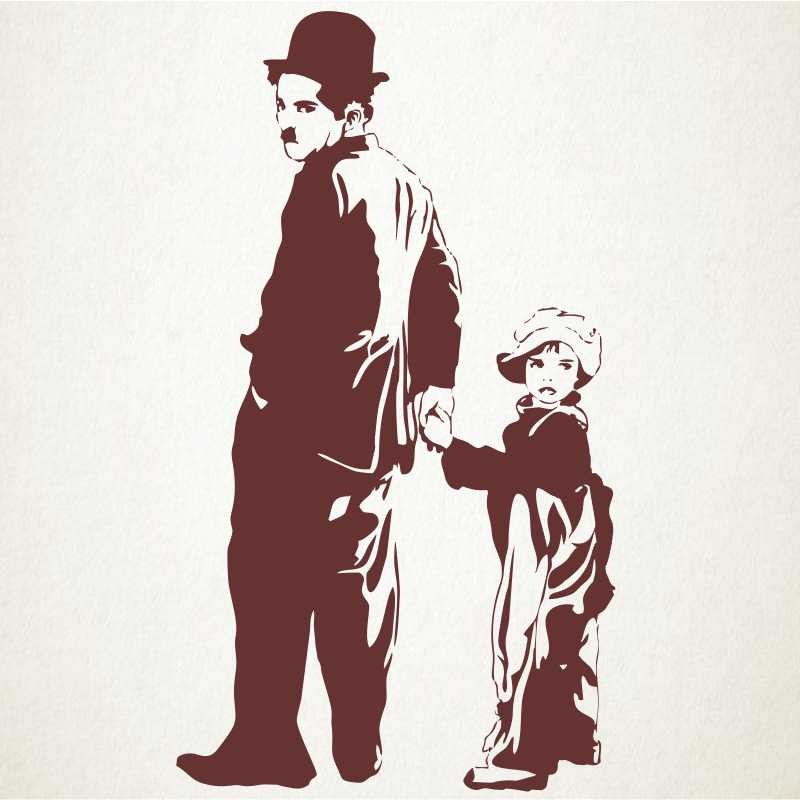 Chaplin y chico Chaplin y chico