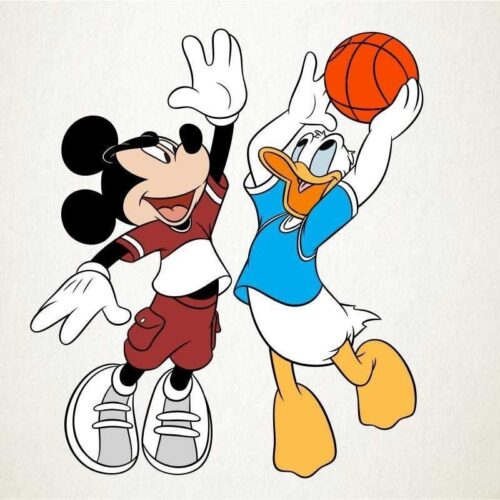 Mickey y Donald juegan