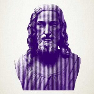 Retrato en vinilo de Jesus de Nazaret